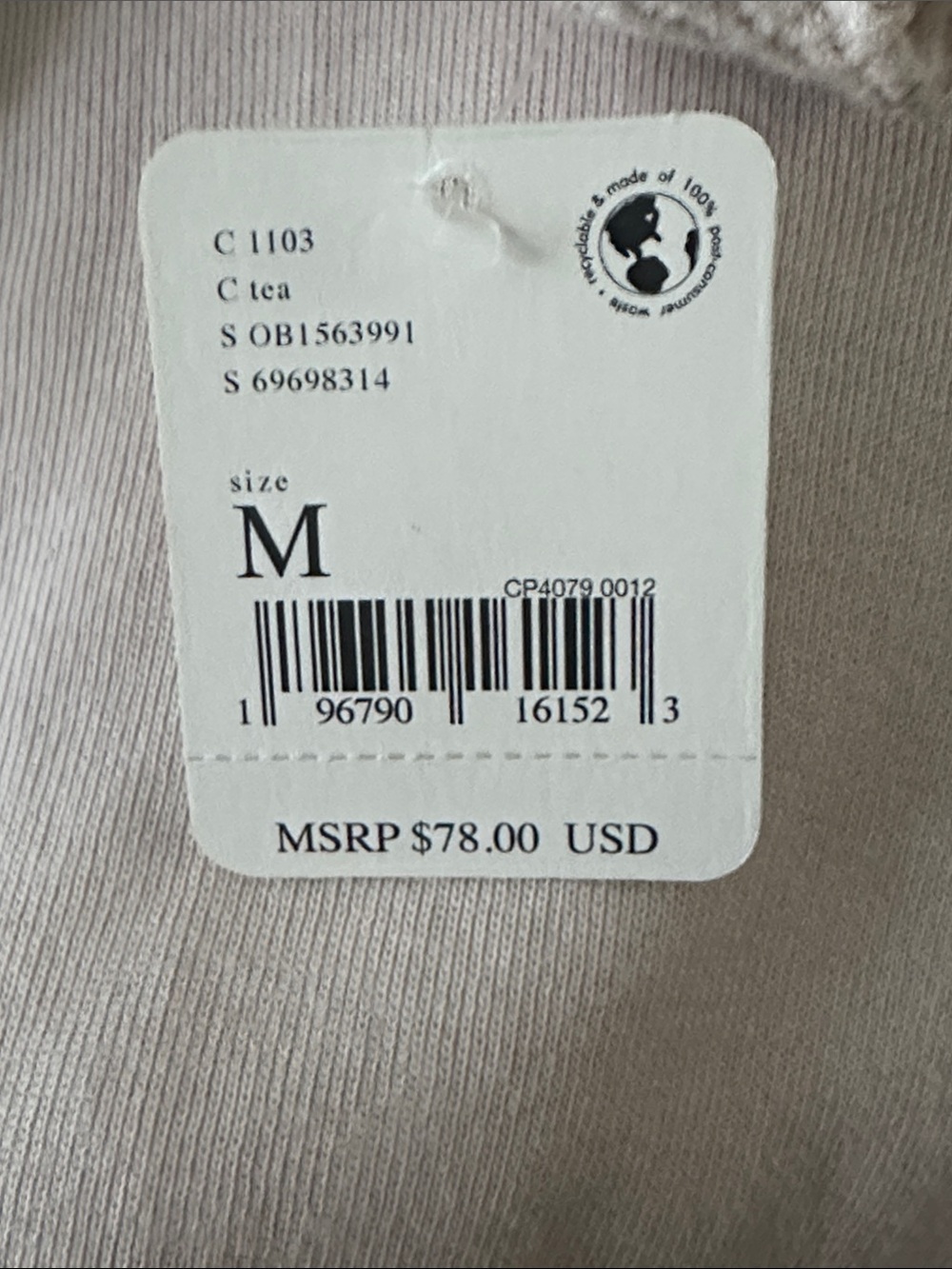 NWT- Free People Monterey Thermal Waffle knit Top (M) - Picture 7 of 7